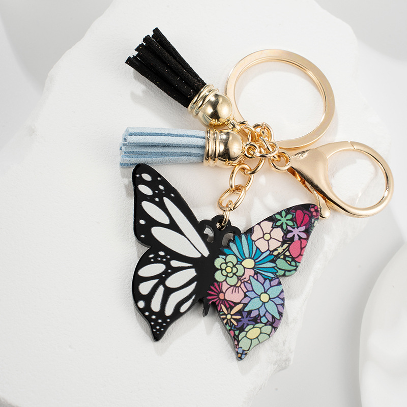 Elegant Retro Lady Butterfly Metal Women's Bag Pendant Keychain display picture 3