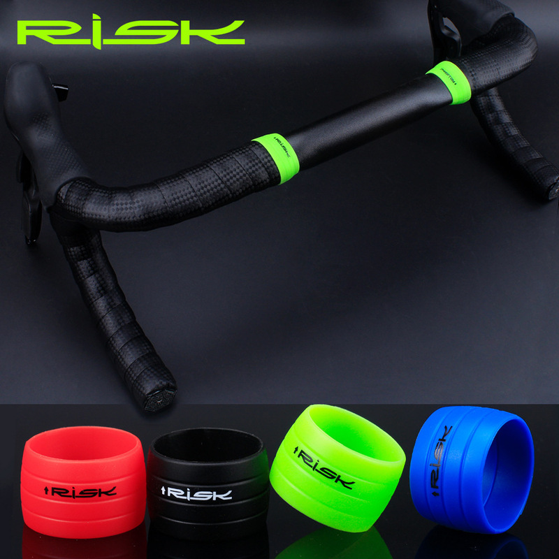 Risk Bicycle Handlebar Strap Fixed Ring Road Handlebar Strap Set Dead Fly Curved Handlebar Wrapped Silicone Non-Slip Strap Fixed
