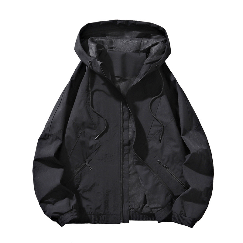 Chaqueta con capuz para hombres primavera y otoño 2024 nuevo estilo de herramientas marca de moda casual abrigo de vestir de asalto