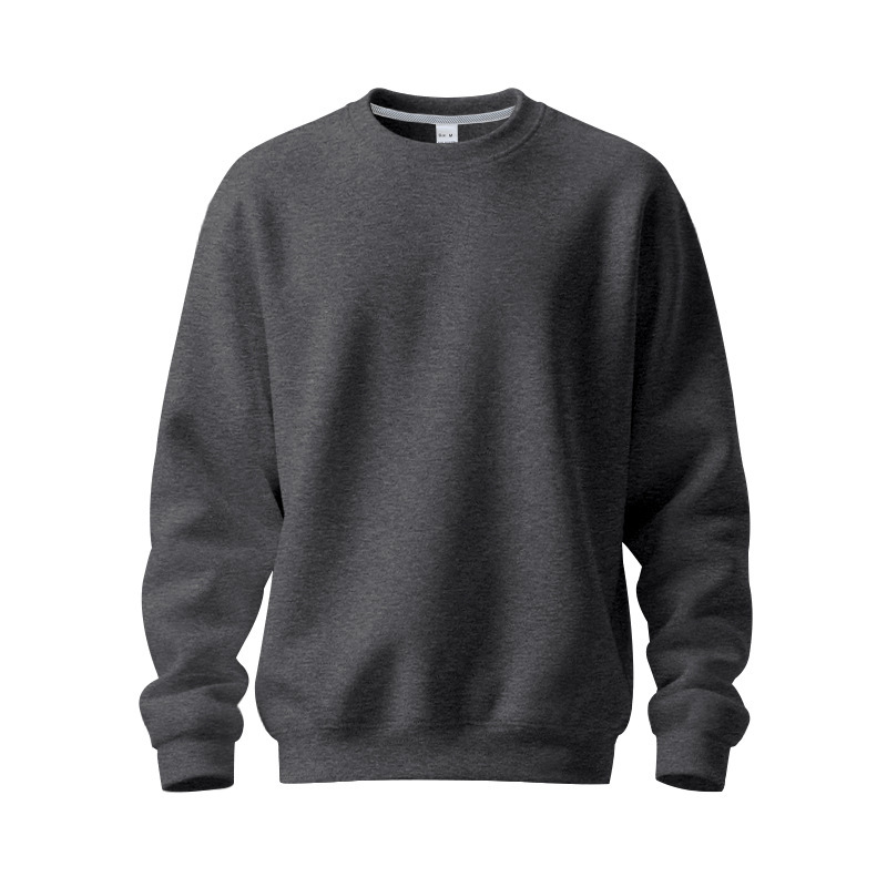 Men's Fleece Sweater Round Neck Casual Pullover For Autumn_voghion.com