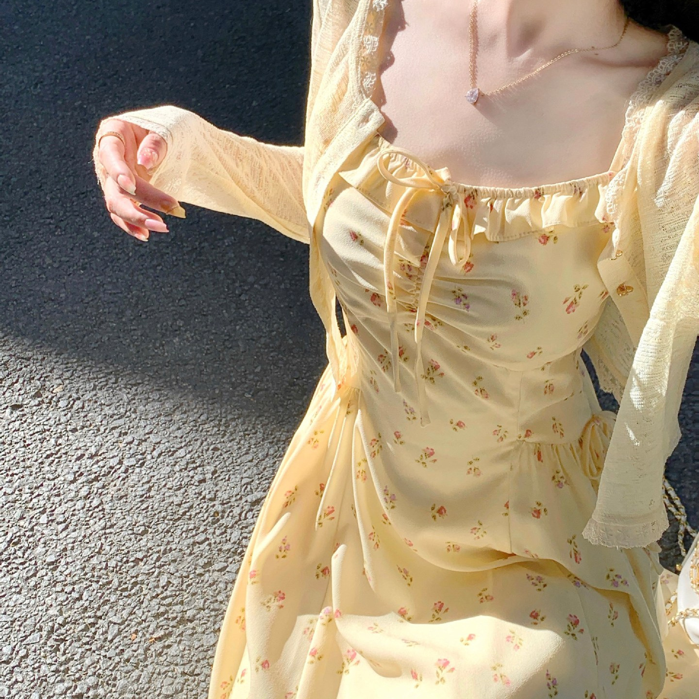 Q女家 香软小衫/秋夏薄款软糯披肩防晒衫外搭小个子针织开衫罩衫