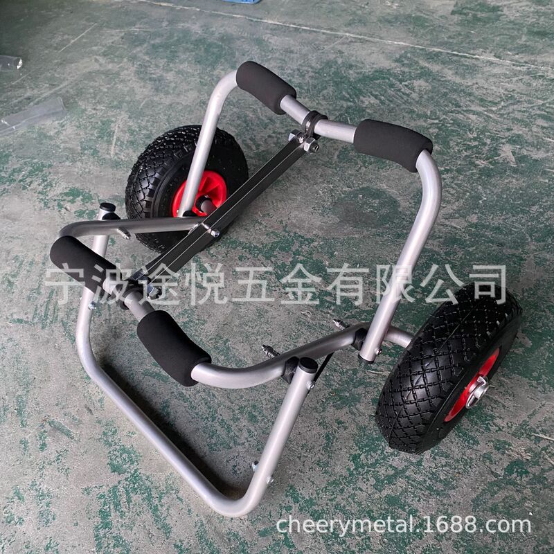 メーカー供給折りたたみ 10inch インフレータブルホイールアルミカヤックトレーラーカヤックトレーラーフレームビーチトレーラー|undefined