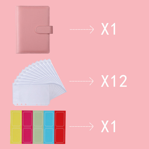 Cross-border exclusive supply of A6PU Macaron Binder Notebook Shell Removable Ledger Small Fresh Creative Stationery