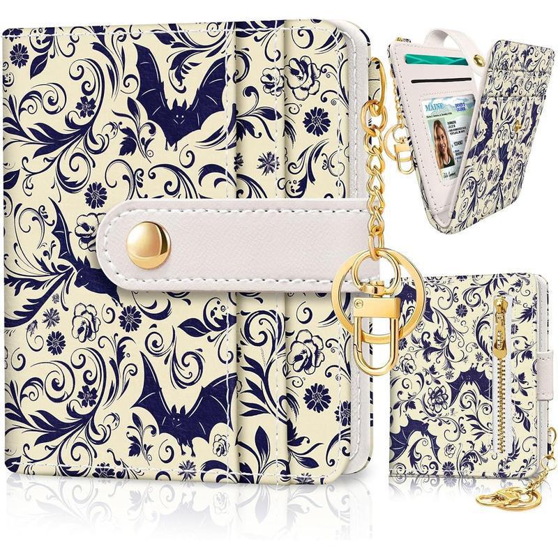 2025 New Cross-Border Dropshipping Gothic Bat Women's Wallet Small Compact Credit Card