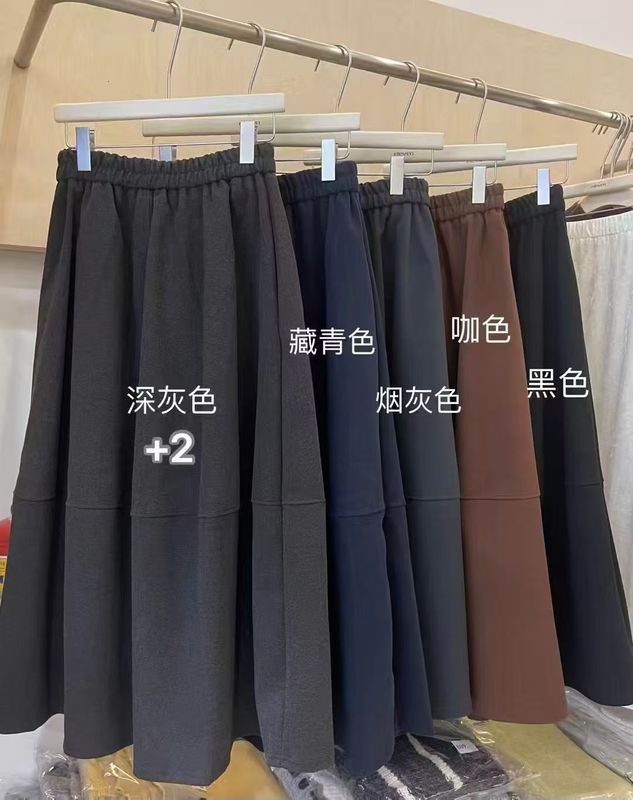 十三行秋冬羊毛呢半身裙简约百搭纯色花苞裙加厚毛呢半身裙跨境|undefined