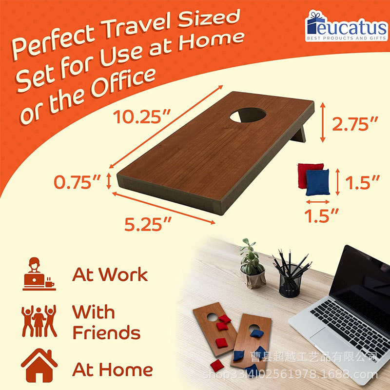 Mini tablero de bolsa de arena interacción entre padres e hijos juego perdedor juguete educativo tablero de bolsa de arena de madera juego de escritorio