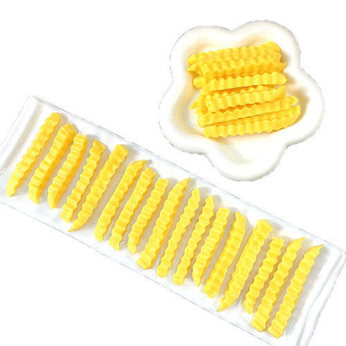 Simulation food keychain pvc wolf tooth potato pendant dual-use food model fun key pendant wholesale