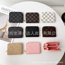 厂家外贸现货供应多功能卡包批发插卡卡套手拿拉链零钱包大牌老花