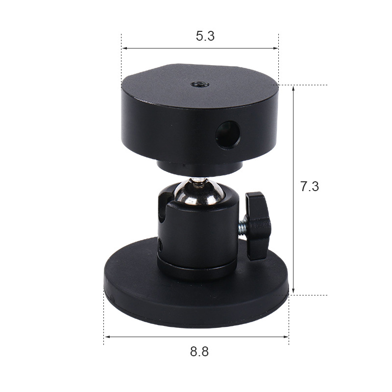 V4 Mini Magnetic Car Roof Mobile Stand, Aluminum Alloy Frame, Adjustable Car Mount, Popular in Foreign Trade, Cross-Border Car Mount