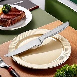 Stainless Steel Steak Knife Western Steak Knife Western Food Tableware for Cutting Beef for Restaurant Kitchen Hotel Cross-border Hot Sale