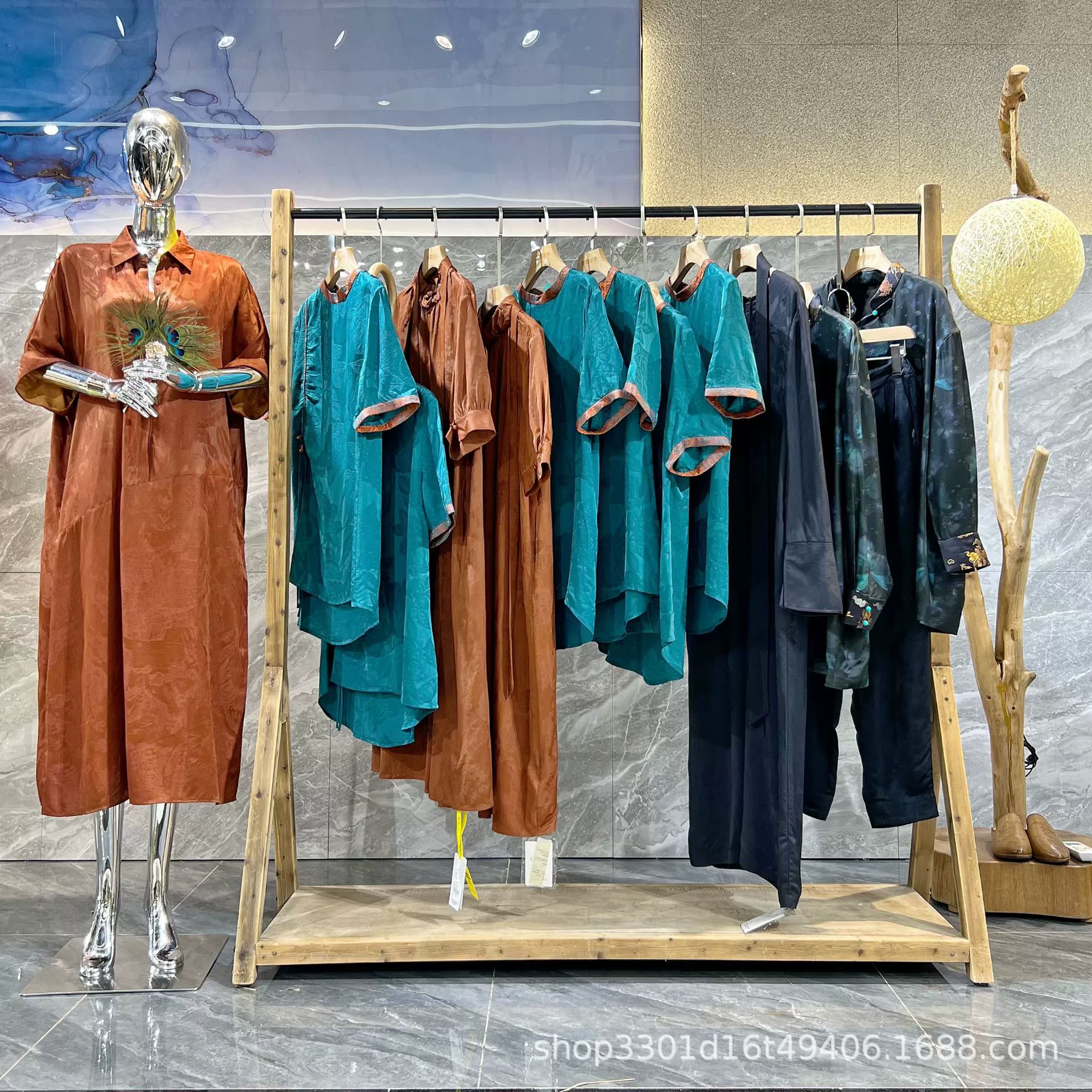 Высококачественное платье Xiangyunsha, осенняя распродажа, брендовая оптовая поставка, женская одежда, свободная поставка в китайском стиле, последняя партия