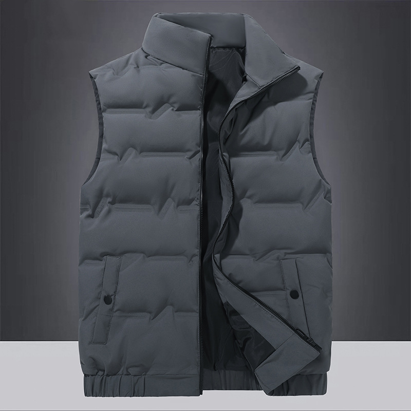 chaleco de plumón hombre invierno chaleco de plumón caliente ligero chaleco de tamaño grande para vestir chaqueta deportiva casual para hombres puede abrirse