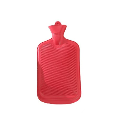 Rubber hot water bag, traditional warm stomach heat pad, large size, water filling, thickened, anti-explosion, anti-scald, plush warm water bag