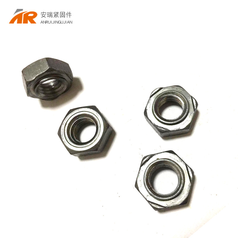 现货 六角焊接螺母M 4—M16 焊接螺帽点焊螺帽 碳钢六角螺母