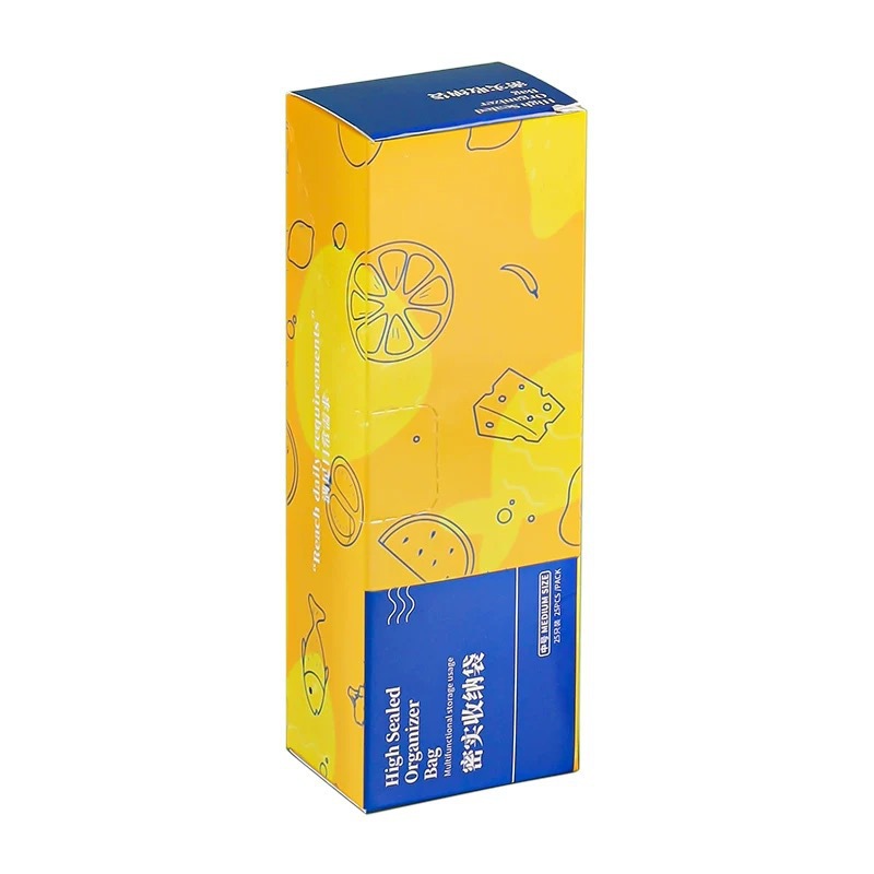 Fresh bags for food thickened refrigerator plastic wrap bags double-string sealed fresh bags frozen double-bone sealed bags box 5