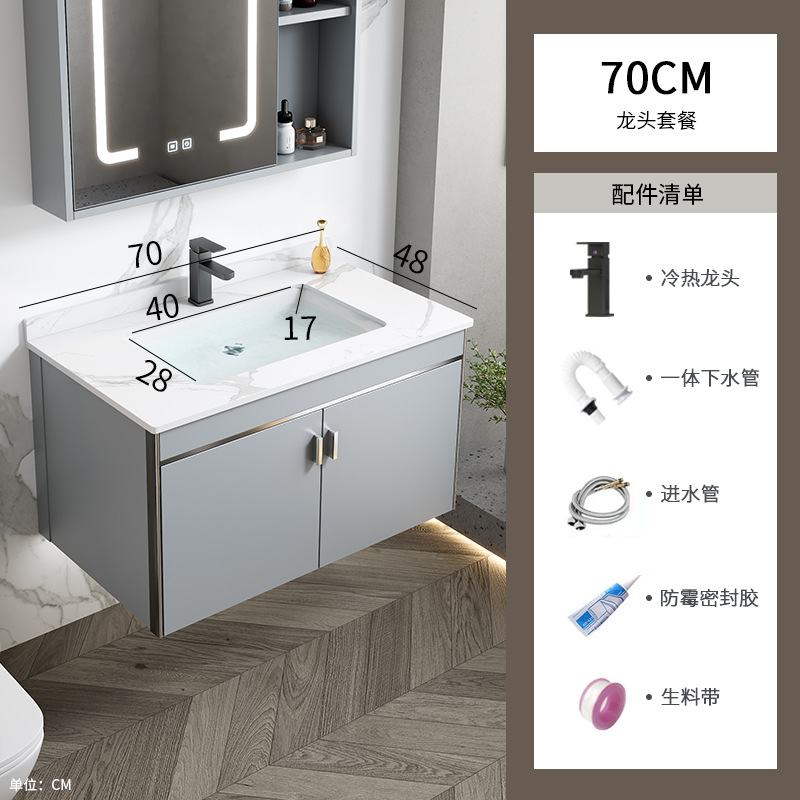 7048 lavabo de placa de roca + grifo