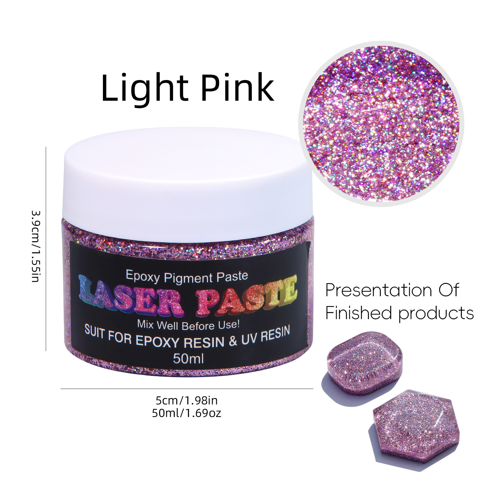 레이저 컬러 페이스트-라이트 핑크