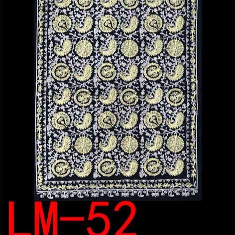 450g sol y luna brillante bufandas bordadas bufandas de flores bufandas de estilo nacional largo