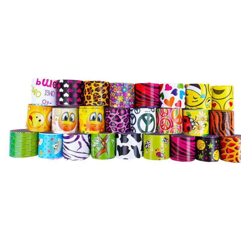 Anillo de presión de dibujos animados para niños retro anillo de presión impreso en forma de corazón pulsera de fiesta de cumpleaños transmisión transfronteriza