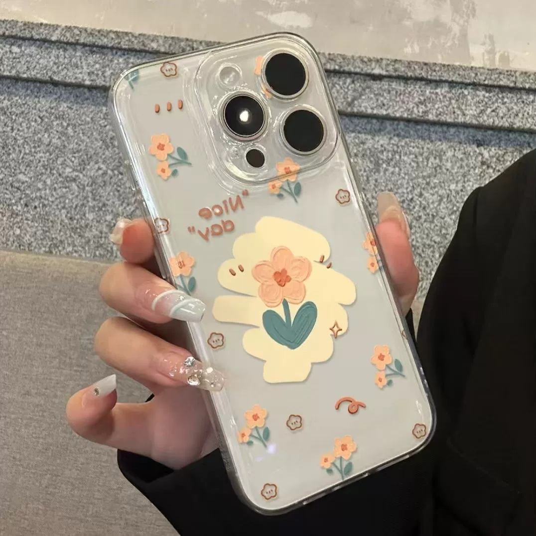 Apple, iPhone15, совместимый чехол в виде космической картинки, цветочный, 15promax