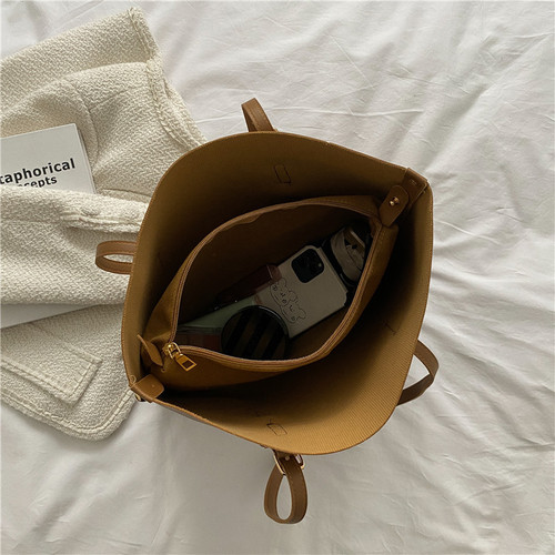 Tote bag large bag for women new trendy Internet celebrity texture soft leather large capacity versatile foreign style handbag mother-in-law shoulder bag