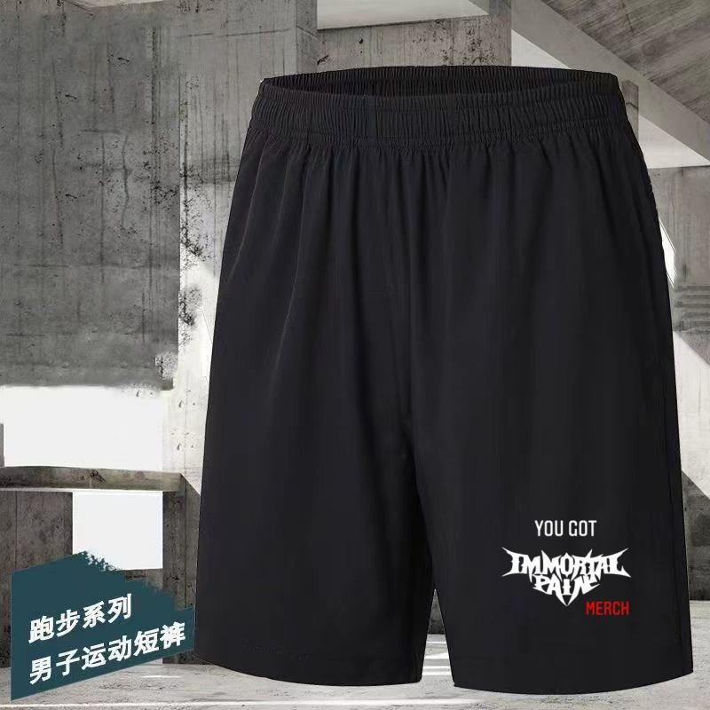 Спортивные шорты Мужские летние повседневные бег Фитнес быстр сухой шелковый ледяной алфавит 2025 новые шорты
