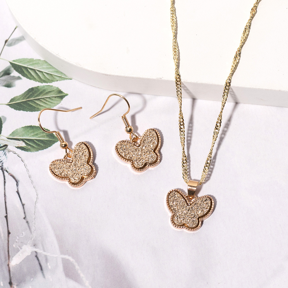 1 Set Simple Style Butterfly Alloy Plating Women's Necklace display picture 8