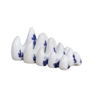 Biyoumi Jingdezhen Mountain Character Ceramic Pen Holder Large, Medium and Small Mountain Dragon Shape Pen Holder Chinese Painting Calligraphy Supplies