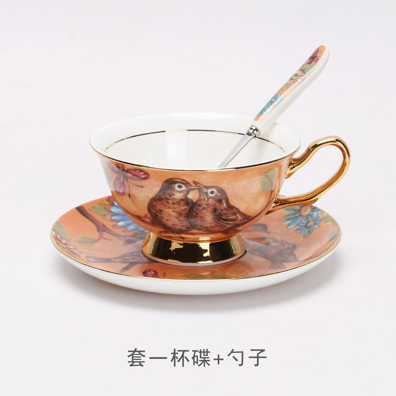 La Luz de lujo de porcelana británica tarde juego de té traje de alta apariencia taza de café y platillo traje de caja de regalo