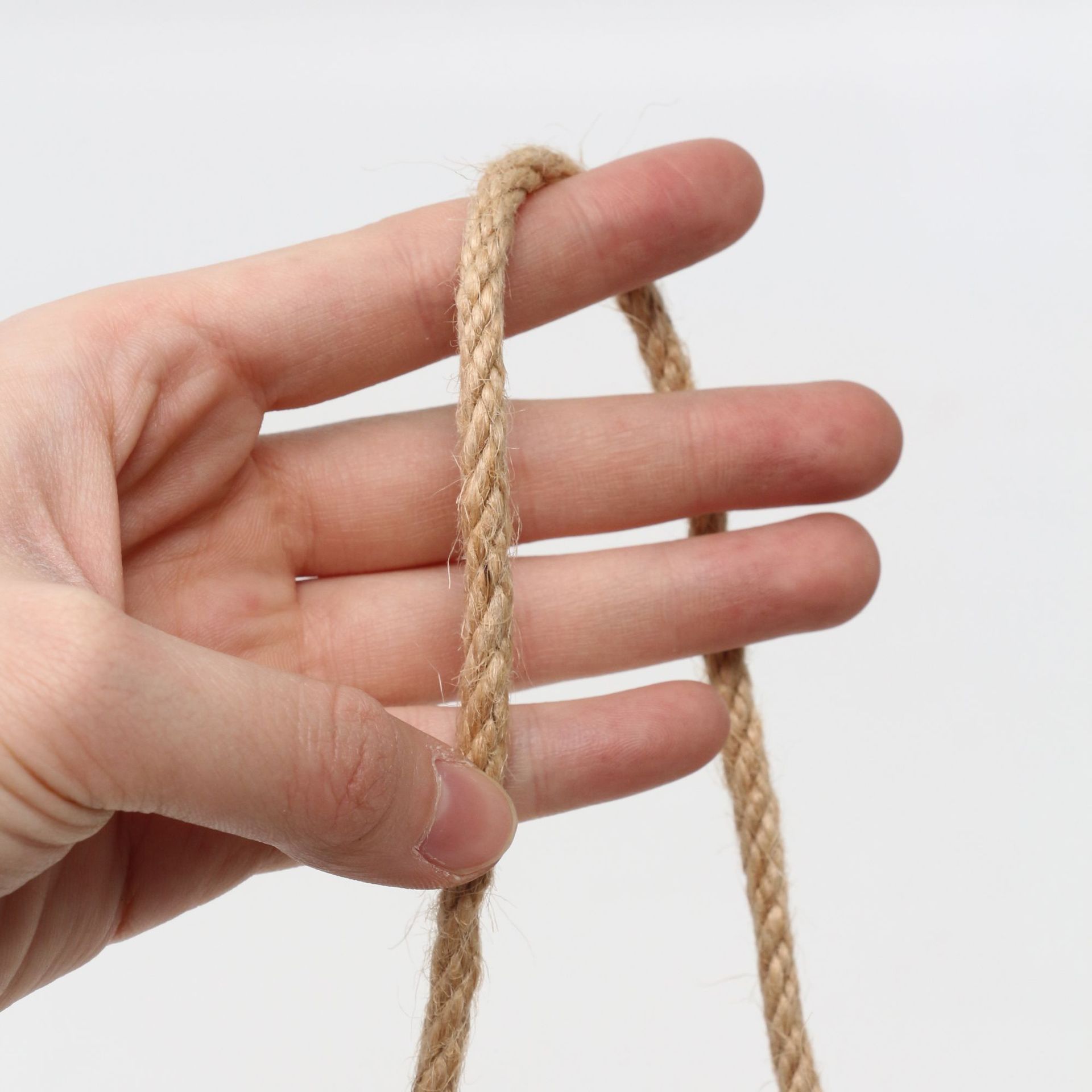 Cuerda de cáñamo, hilo de cáñamo, material de bricolaje, grosor, tejido a mano, marco de escalada para gatos, valla, barandilla, cuerda de tira y afloja, decoración de pared de fotos