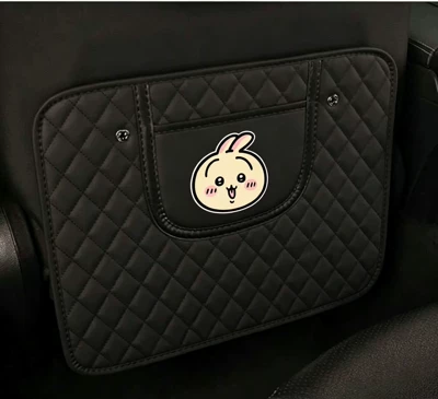 Car seat back anti-kick pad Chair back anti-kick pad - quilted-short-anti-kick-pad-usagi-one-piece