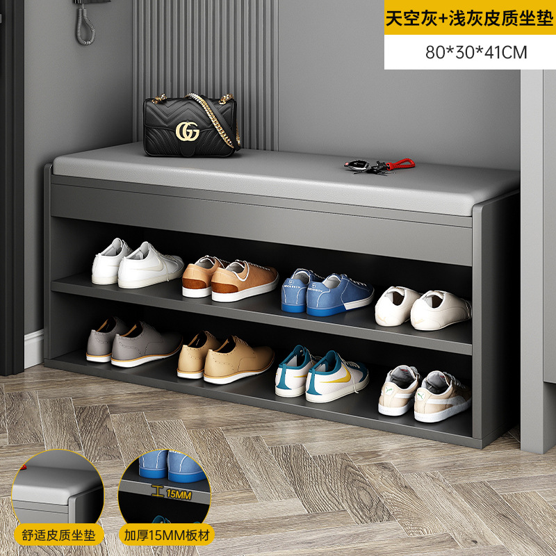 [업그레이드] 스카이 그레이 80cm 라이트 그레이 가죽 쿠션