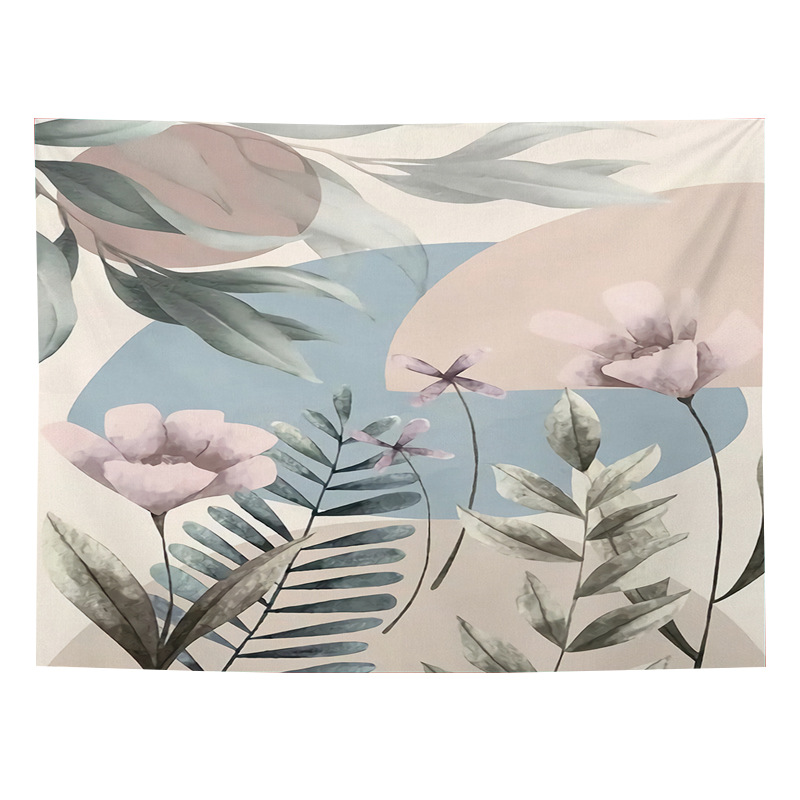 Nordic tapestry ins minimalist internet celebrity live streaming wall hanging fabric Dormitory bedroom bedside_voghion.com