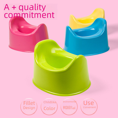 Manufacturer supply plastic small toilet simple portable infant baby potty urine basin children's sit-in toilet wholesale