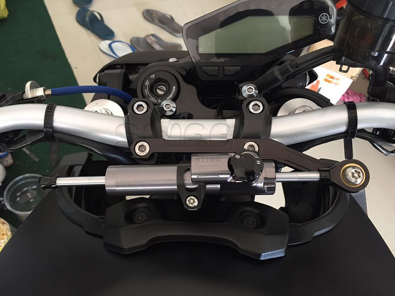 Universal Cross-Border Motorcycle Cnc Aluminum Alloy Modified Steering Damper Stabilizer Direct from Manufacturer Titanium Version
