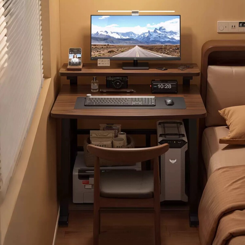 Small Desktop Computer Desk That Can Hold the Main Unit, Movable Table for Bedroom Home Use, Simple Work Desk, Bedside Study Desk