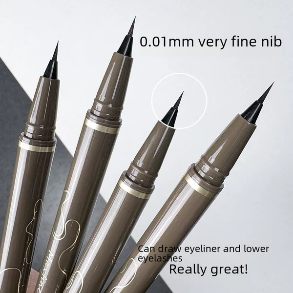 Maxfine Slim Brown Eyeliner Waterproof No Smudge Natural Eyeliner Lower Eyelash Makeup Spot Wholesale