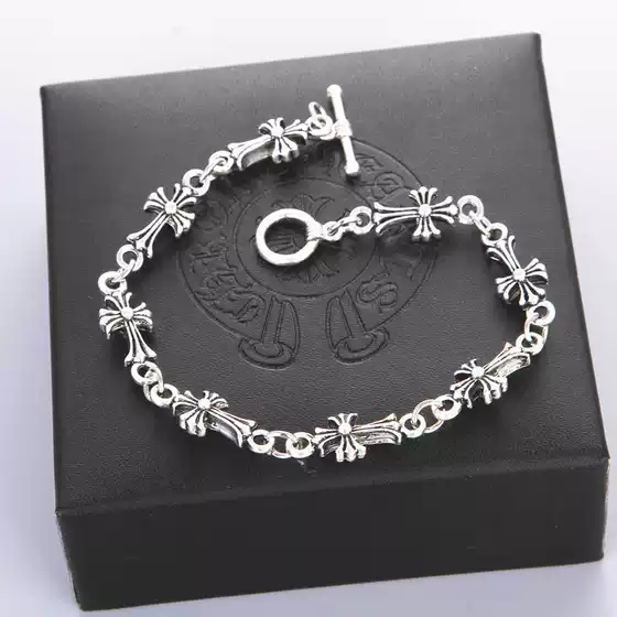 Internet Celebrity Sydney Snake and Snake Quan Zhilong's Same Cross Bracelet for Men and Women Trendy Cro Fashion Couple Bracelet