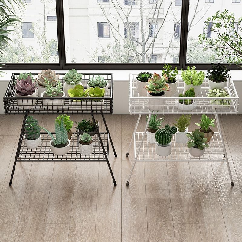Iron flower shelf setting balcony multi -flesh flower basin room…