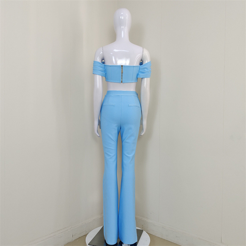 Daily Women's Elegant Solid Color Spandex Polyester Pants Sets Pants Sets display picture 8