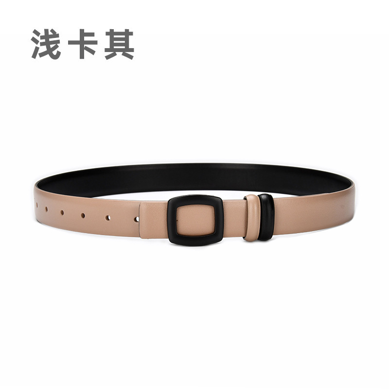 女生真皮皮带女士牛皮腰带女装饰百搭大衣外套牛仔裤女款裤带批发|undefined