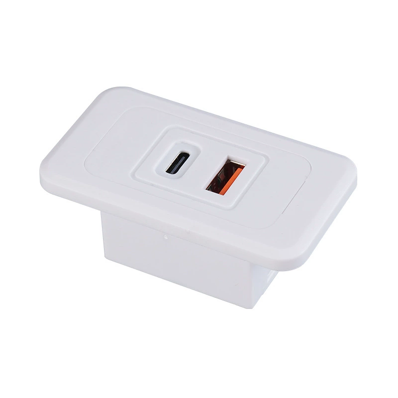 Cross-border household embedded 12v18w USB interface hidden fast charging socket desktop bedside charging port power supply