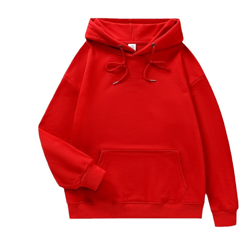 Otoño e invierno puro algodón con capucha pesado suelto color sólido ropa de trabajo ropa de grupo ropa publicitaria ropa de trabajo suéter impresión personalizada logotipo