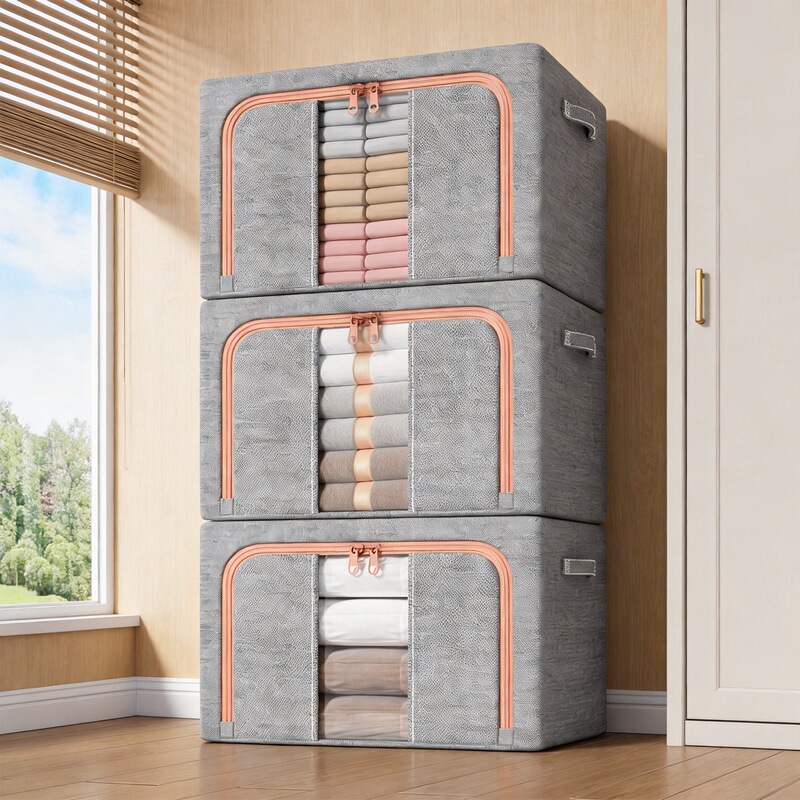 Cotton and Linen Storage Box Household Clothes Storage Box Fixing Box Wardrobe Layering Artifact Moving Packing Quilt Fixing Box Cotton and Linen Storage Box Household Clothes Storage Box Fixing Box Wardrobe Layering Artifact Moving Packing Quilt Fixing Box