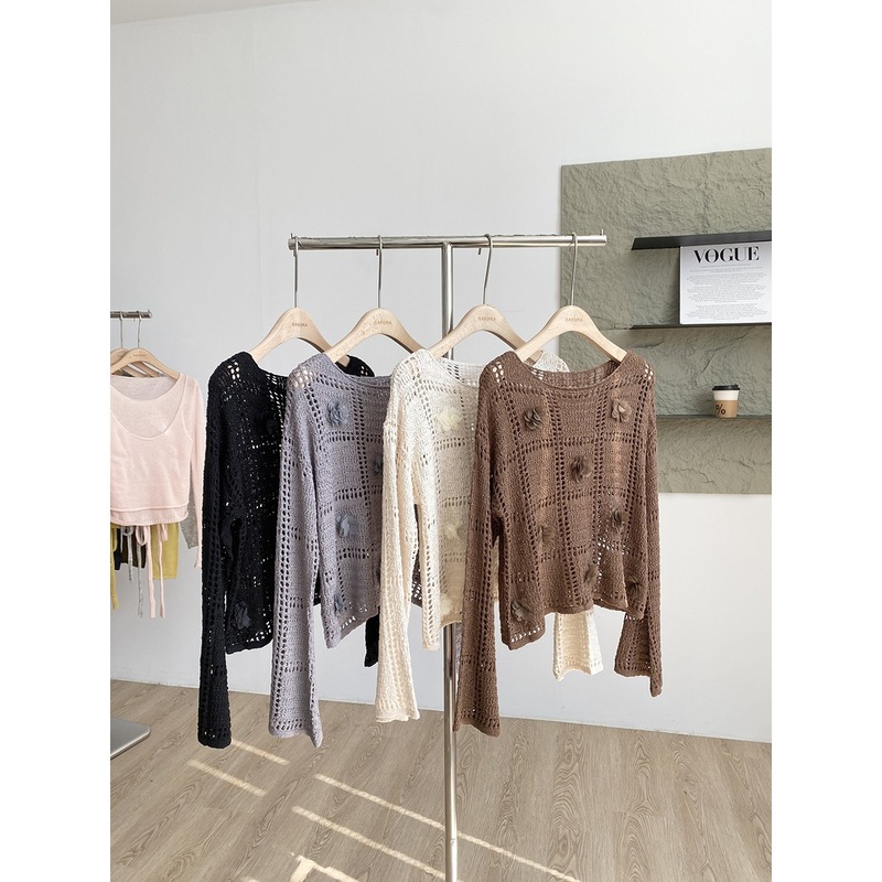 【Autumn New Arrival】演绎属于你的秋日风情#设计感镂空针织衫|undefined