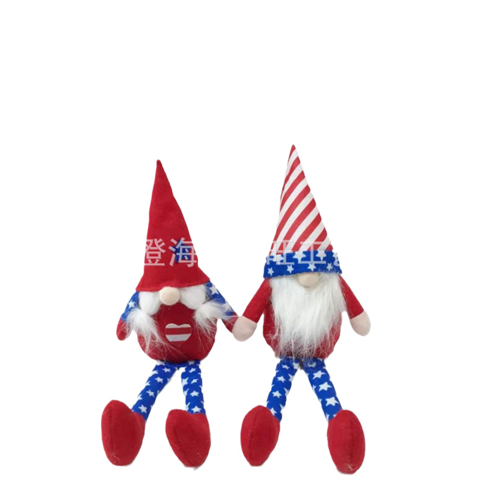 Enano personalizado independiente día sin cara muñeca adorable sentado muñeca decoración de piernas largas Rudolph