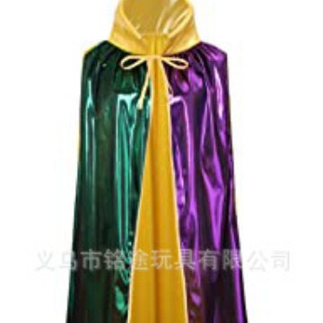 Cross-border mardi gras carnavales máscara collar galvanizado de plástico de color cadena de cuentas conjunto de calcetines suministros de fiesta