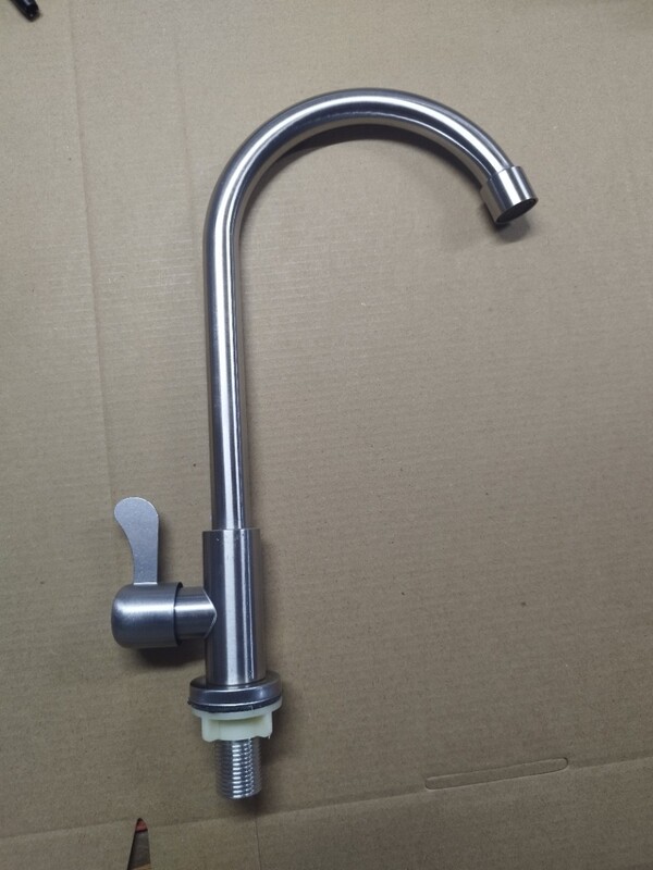 304 stainless steel lead-free single cold faucet kitchen single cold faucet pull sink vegetable basin drawing faucet