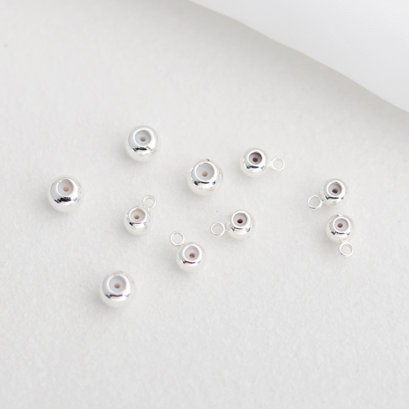 실버 가방 골드 컬러 실리콘 조정 구슬 포지셔닝 체인 조정 구슬 휠 평면 고무 플러그 구슬 DIY 보석 액세서리