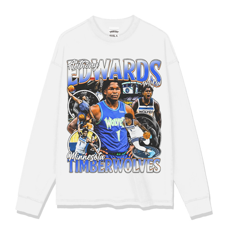 Edwards American Star camiseta de calle hip-hop marca de tendencia impresión retro hacer viejo lavado pesado suelto manga corta image 11